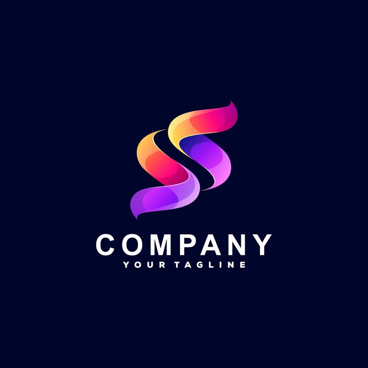 Vector logo degradado letra s