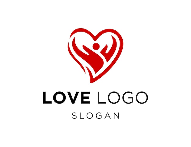 Logo con diseño amor