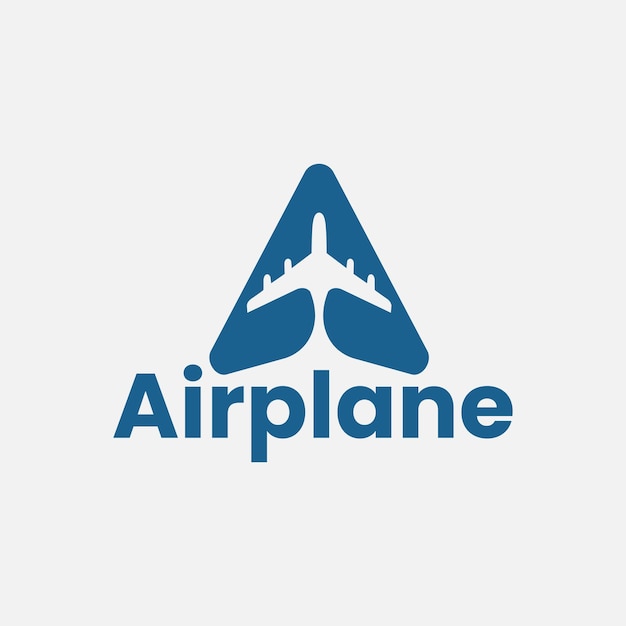 Logo con diseño de avión