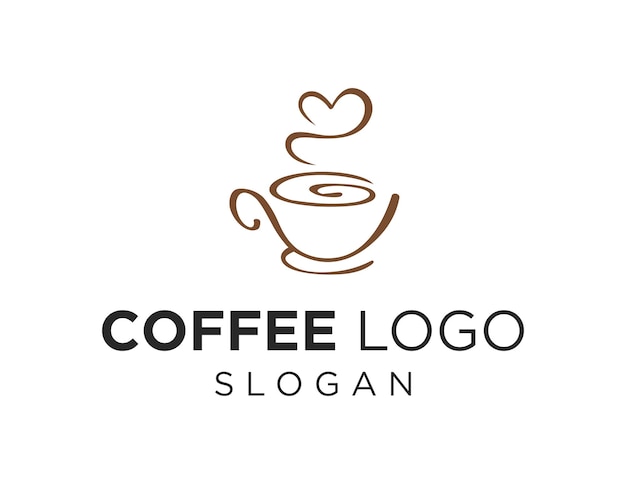 Logo con diseño de café