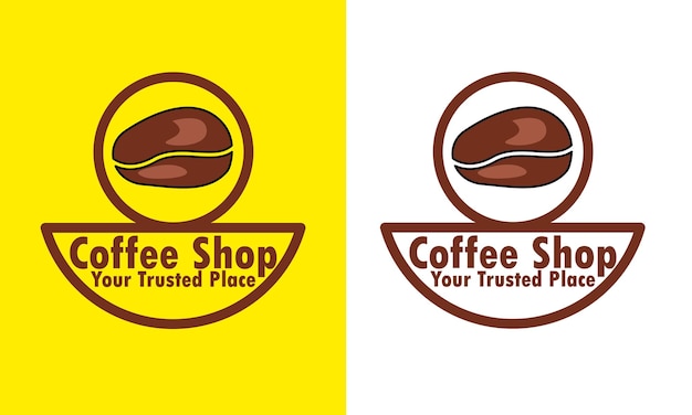Logo con diseño de cafetería