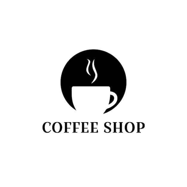 Logo con diseño de cafetería