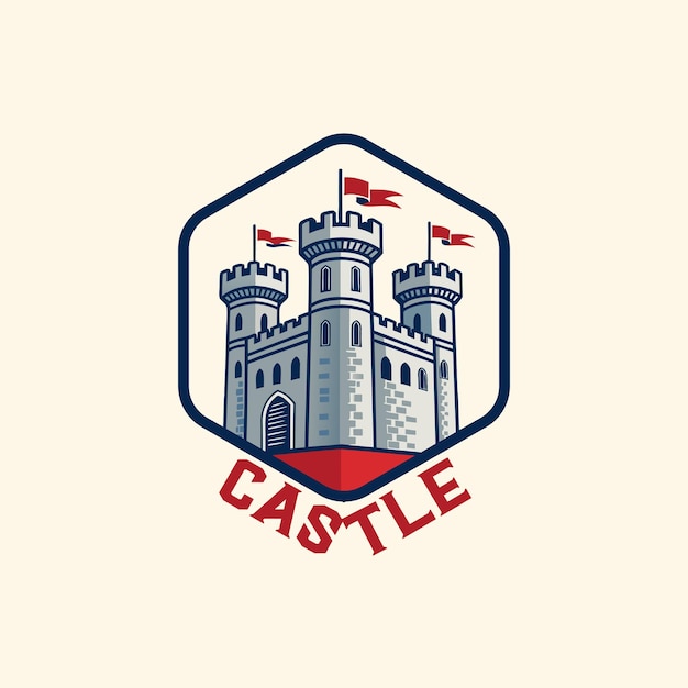 Logo con diseño de castillo