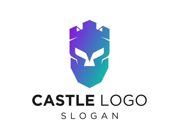 Logo con diseño de castillo