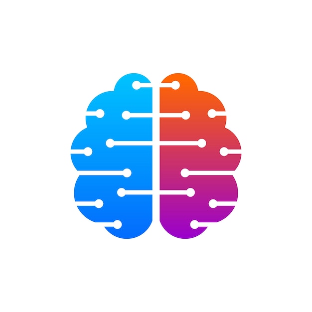 Logo con diseño de cerebro