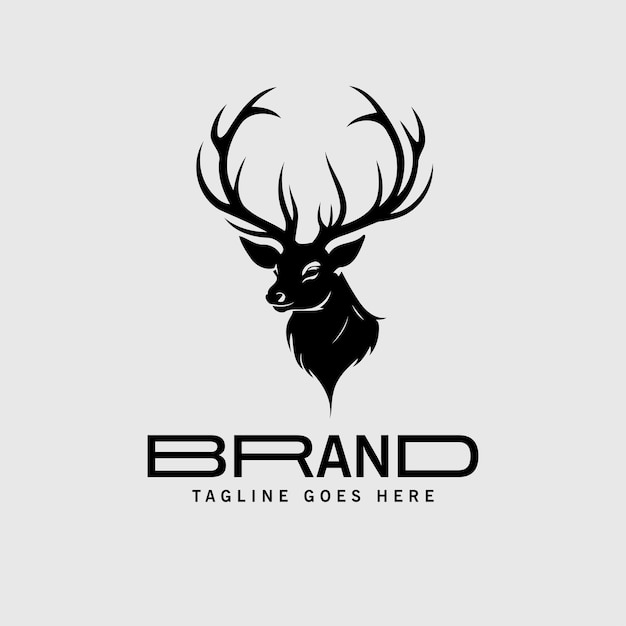 Logo con diseño de ciervo
