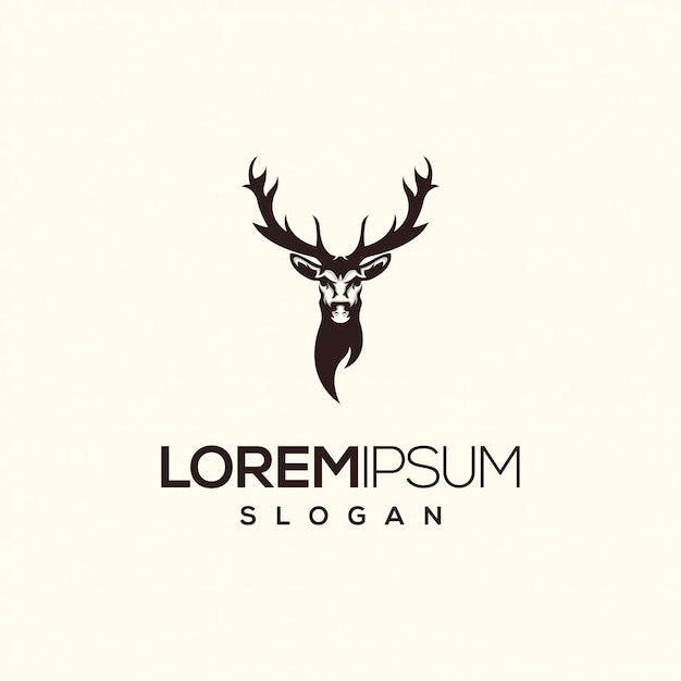 Logo con diseño de ciervo
