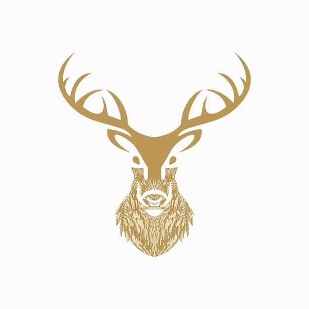 Logo con diseño de ciervo
