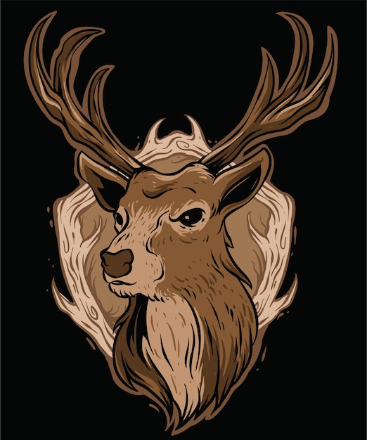 Logo con diseño de ciervo