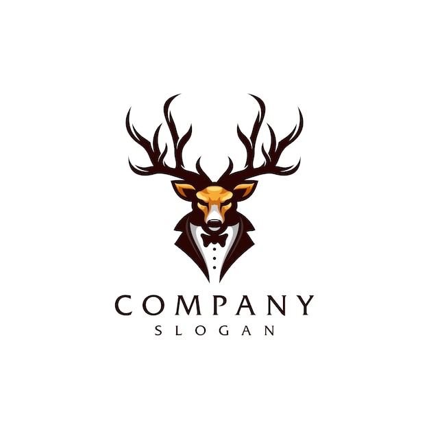 Logo con diseño de ciervo