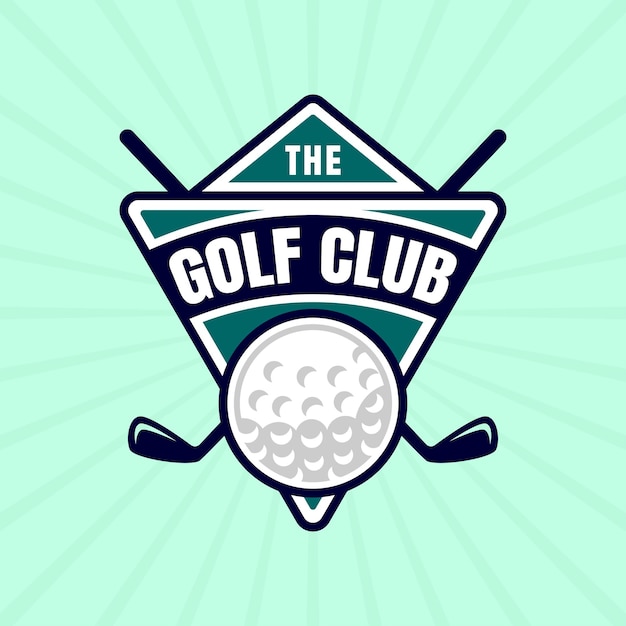 Logo con diseño de club de golf