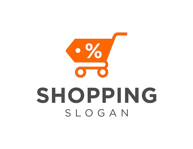 Logo con diseño de compras