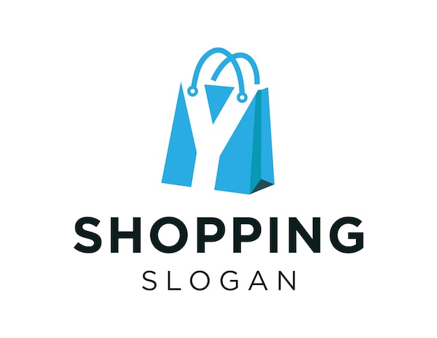 Logo con diseño de compras