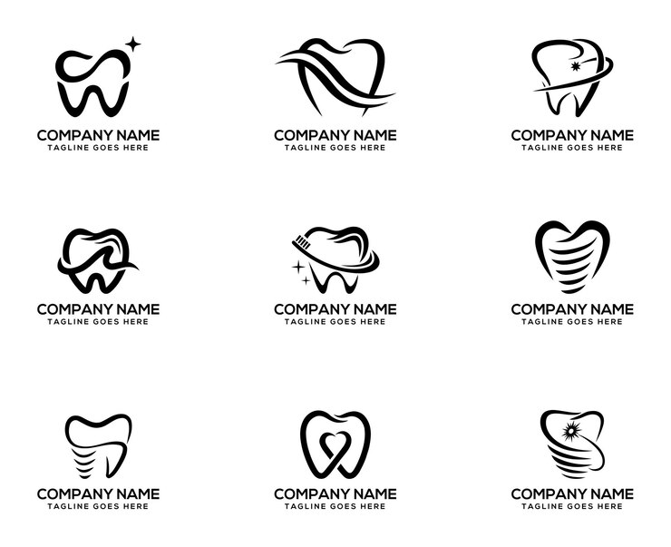 Logo con diseño dental