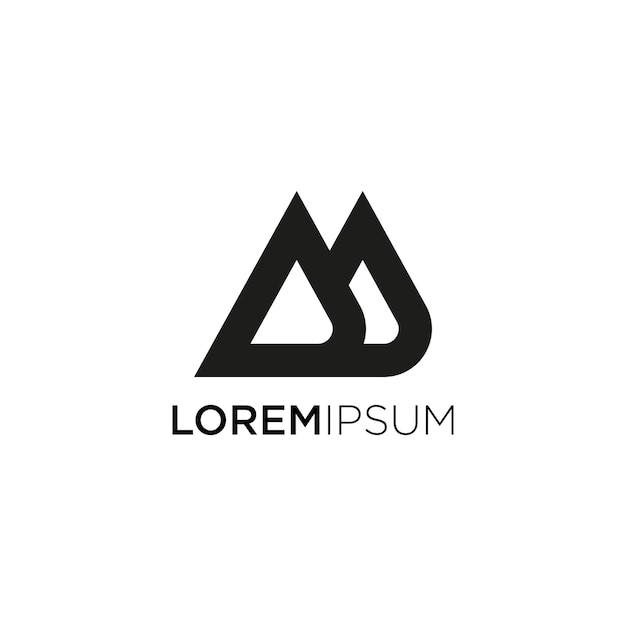Logo con diseño geométrico