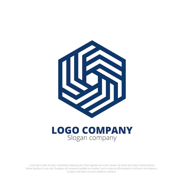 Logo con diseño geométrico