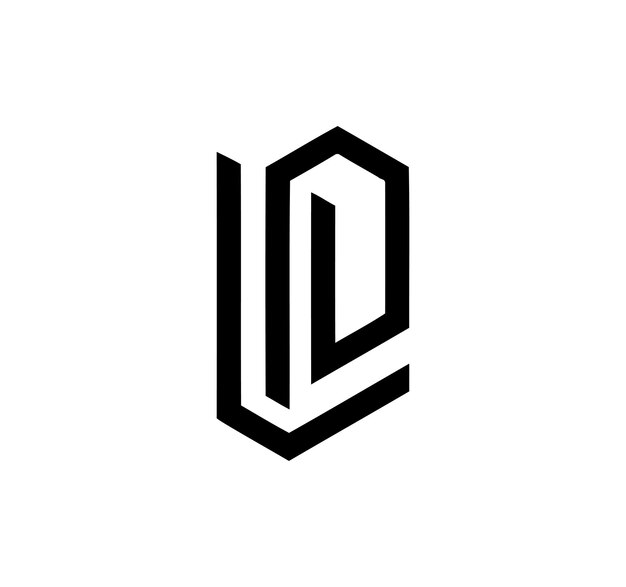 Logo con diseño geométrico