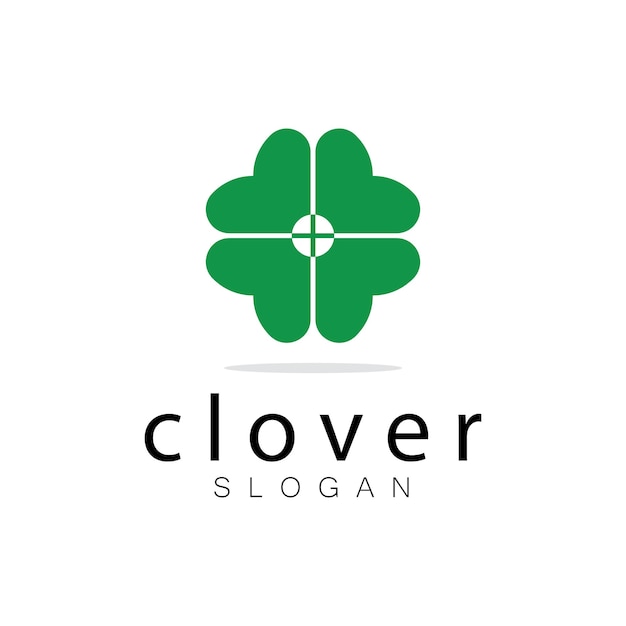Logo diseño inspiración icono ilustración plantilla vector trébol o hojas de moringa para el diseño de productos naturales salud medicina trébol y moringa agricultura cápsulas medicinales