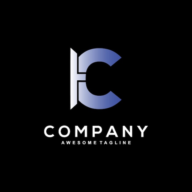 Logo con diseño de letra c