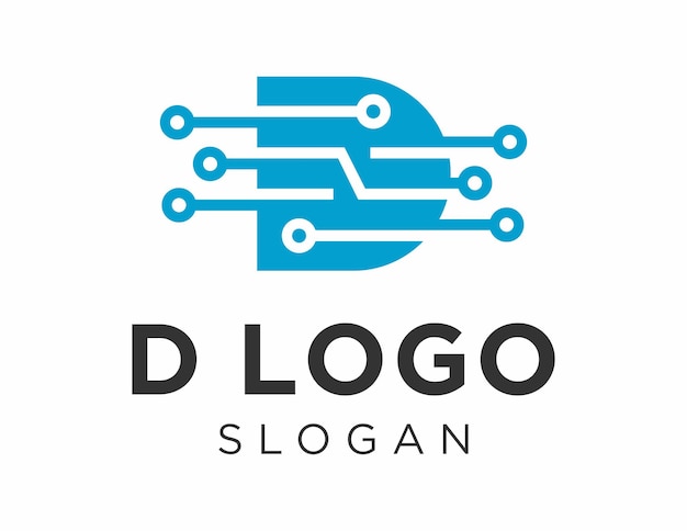 Logo con diseño de letra d