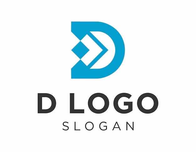 Logo con diseño de letra d