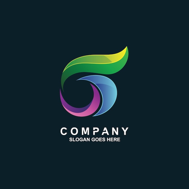 Logo con diseño de letra g