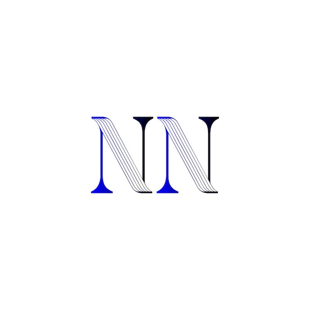 Logo con diseño de letra n