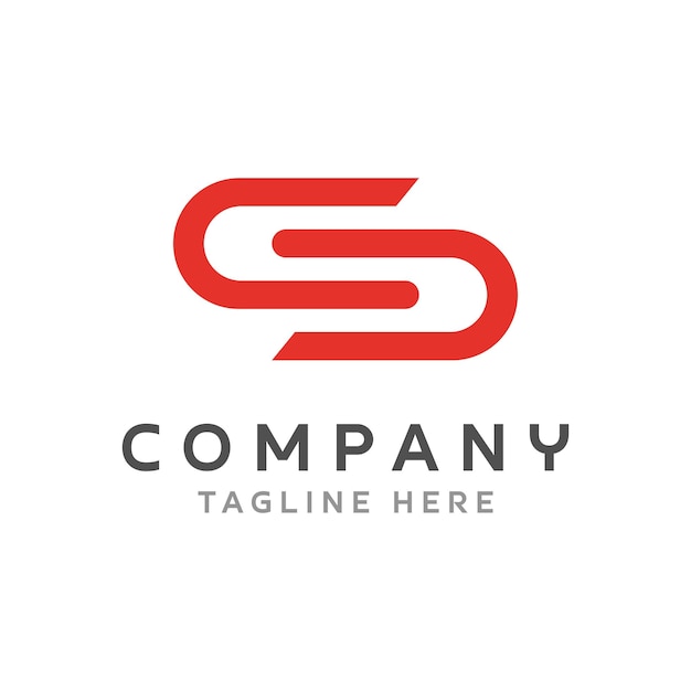 Logo con diseño de letra s