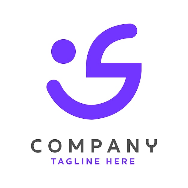 Logo con diseño de letra s