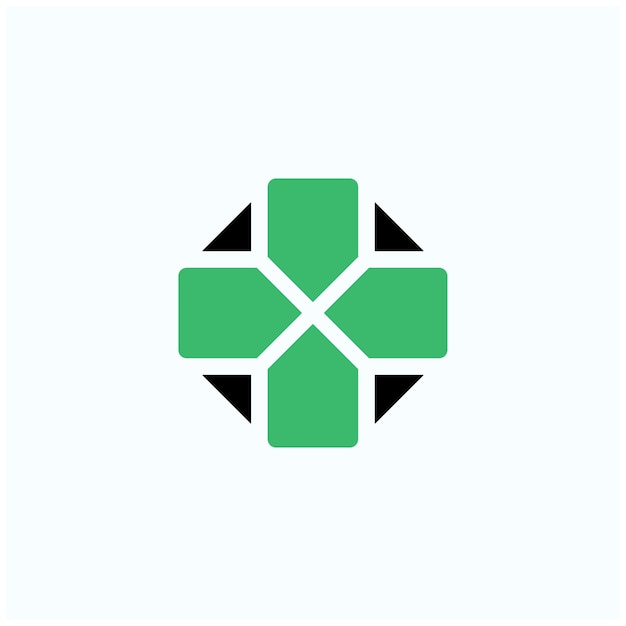 Vector logo con diseño médico