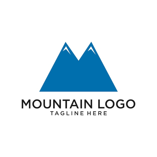 Logo con diseño de montaña