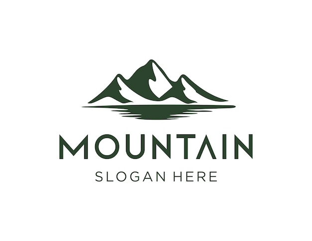 Logo con diseño de montaña