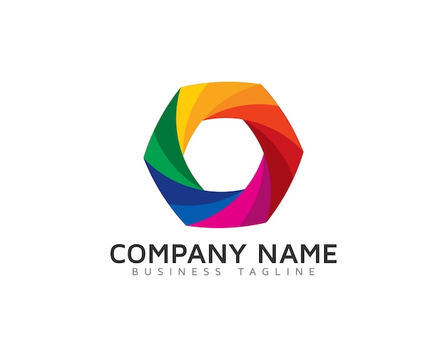 Logo con diseño multicolor