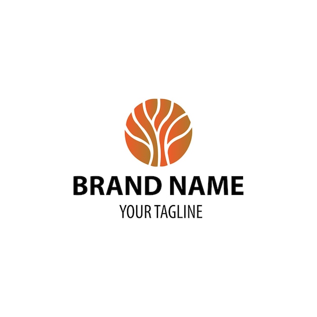 Logo con diseño de naturaleza