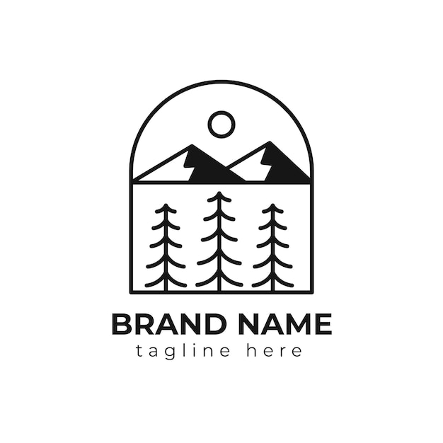 Logo con diseño de naturaleza