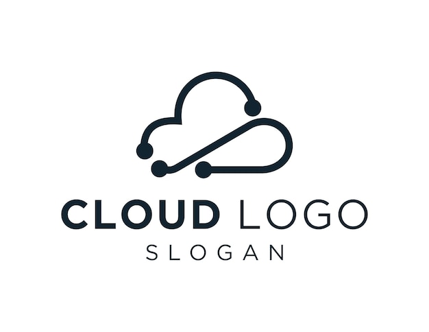 Logo con diseño de nube