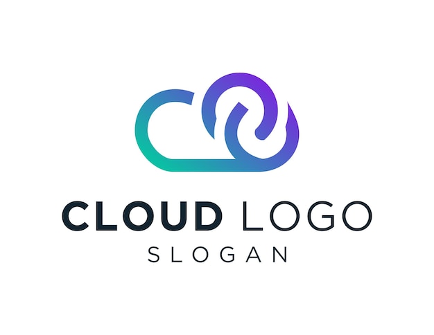 Logo con diseño de nube