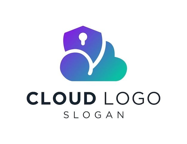 Logo con diseño de nube
