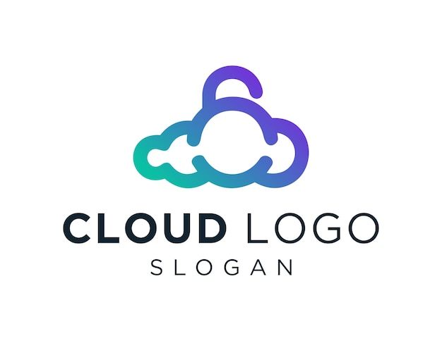 Logo con diseño de nube