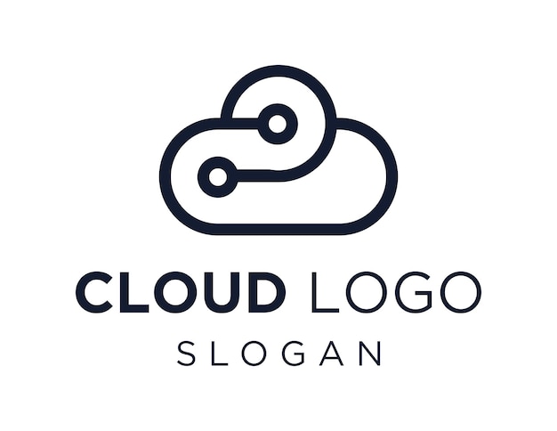 Logo con diseño de nube