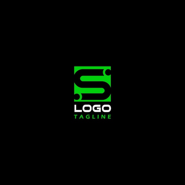 Logo con diseño de s