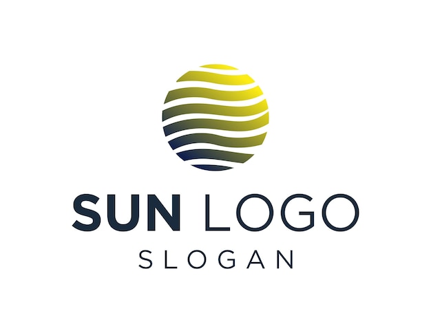 Logo con diseño de sol