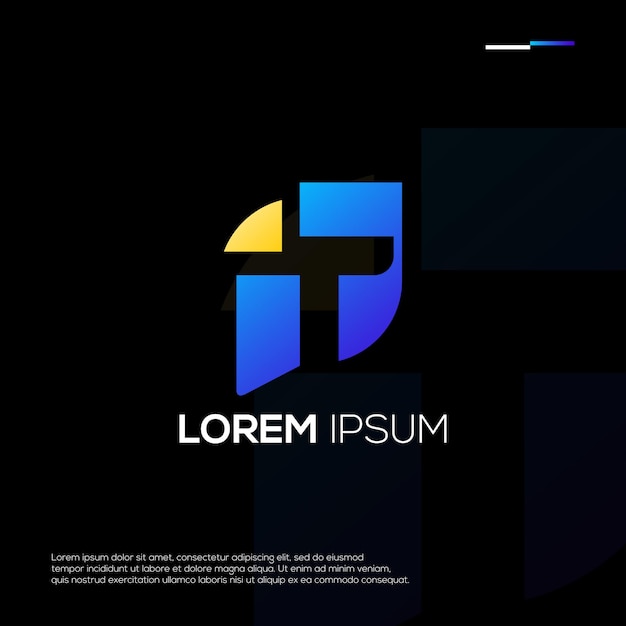 Logo con diseño de tecnología