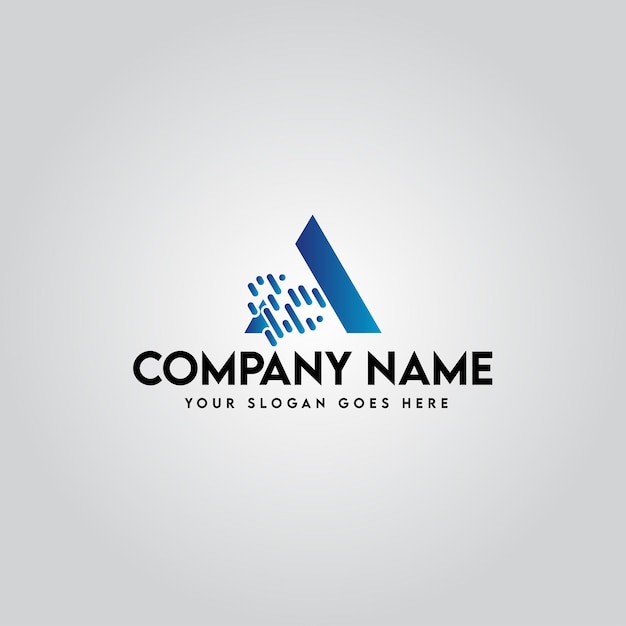 Logo con diseño de tecnología