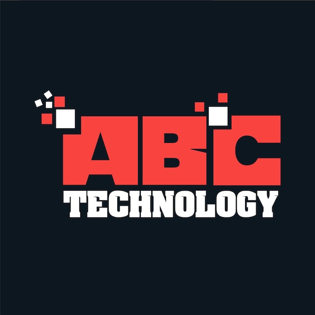 Logo con diseño tecnológico