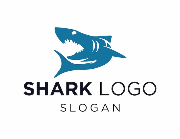 Logo con diseño de tiburón