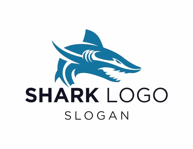 Logo con diseño de tiburón