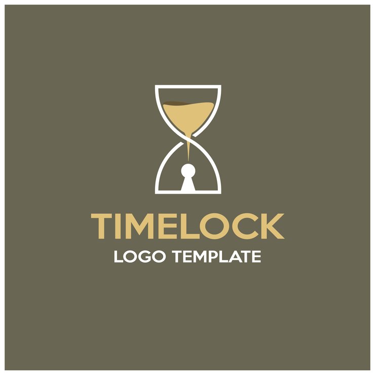 Logo con diseño de tiempo