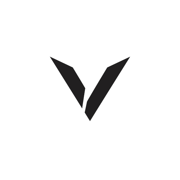 Logo con diseño de v