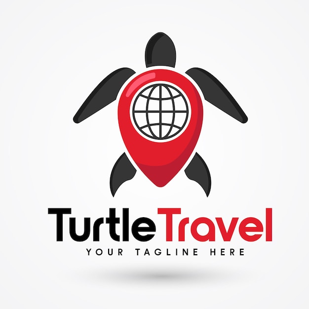Logo con diseño de viaje